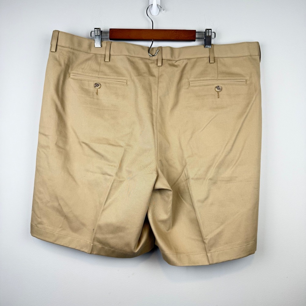 2 Pack Lands' End Mens Chino Shorts 44 Traditional Dbl Pleated Old Money Golf - Picture 3 of 15